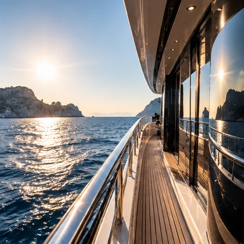 Illustrative yacht editorial photograph: workbench